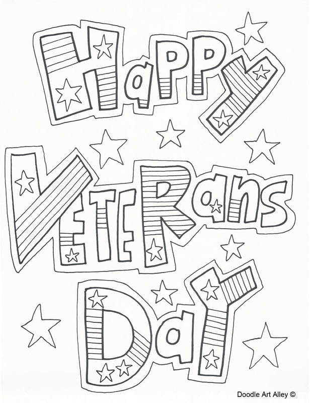 Veterans Day Pictures to Color for Kids