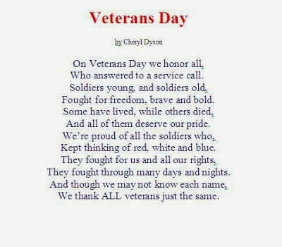 Veterans Day Poems for Church