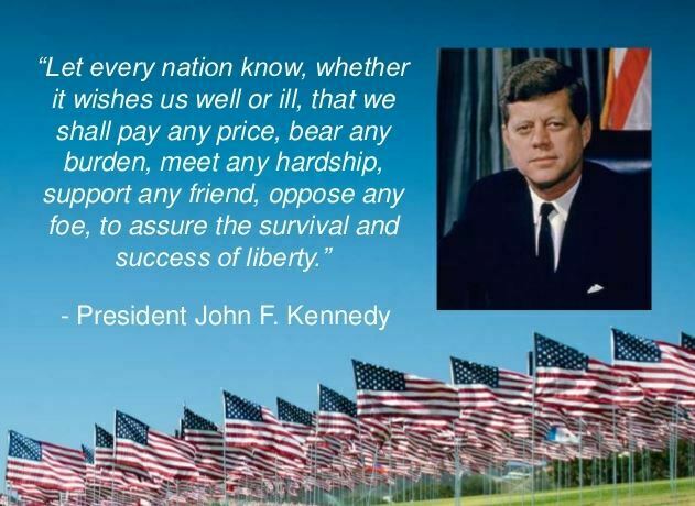 Veterans Day Quotes by Presidents - John F. Kennedy