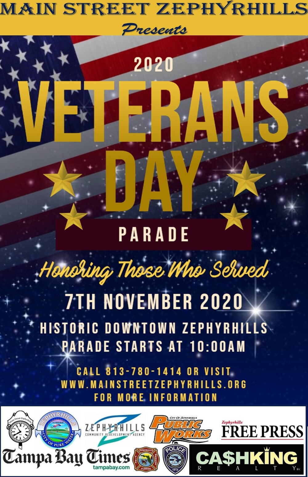 Zephrhills Veterans Day Parade 2020 Information