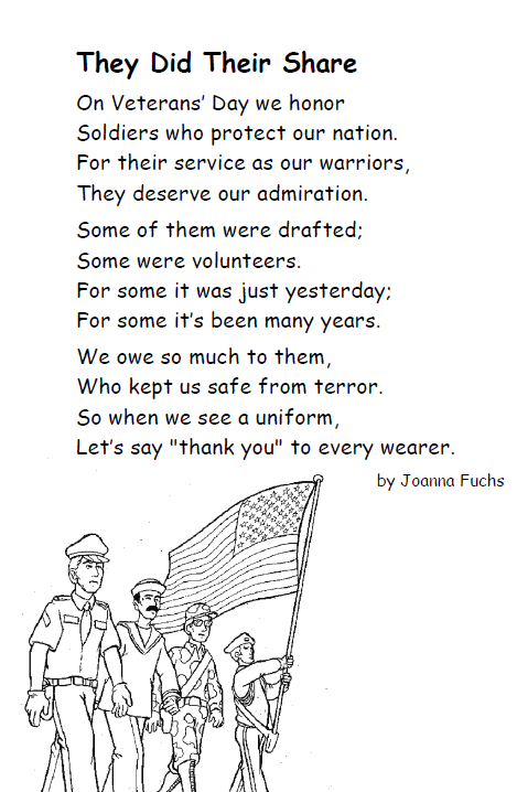Veterans Day Poems Image