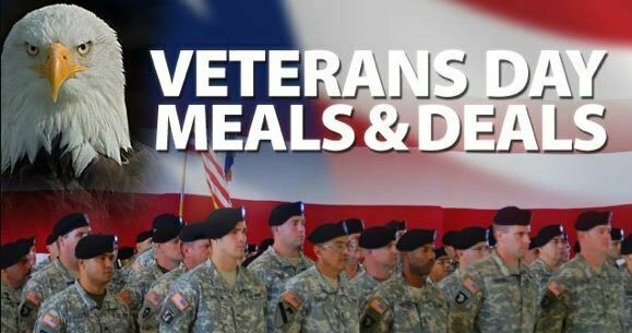 Veterans Day 2018 Meals and Deals